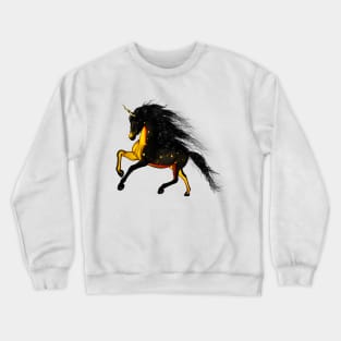 Beautiful unicorn in the night Crewneck Sweatshirt